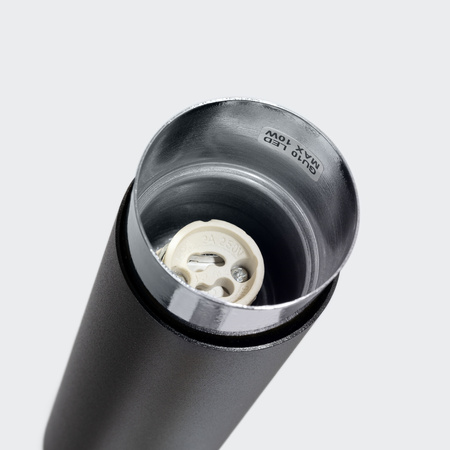 Plafon NERO 22,5 czarny/chrom