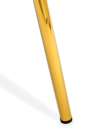 Krzesło MARGO brudny róż - welur, podstawa złota