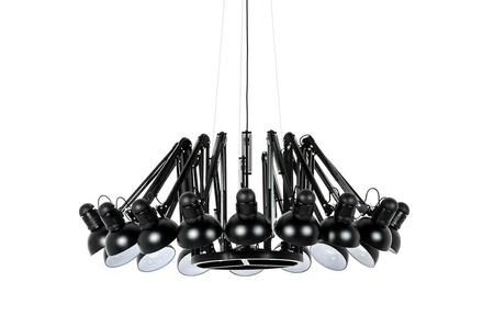 Lampa wisząca RAGNO 16 czarna - aluminium