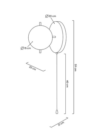 MOOSEE lampa ścienna ORO złota
