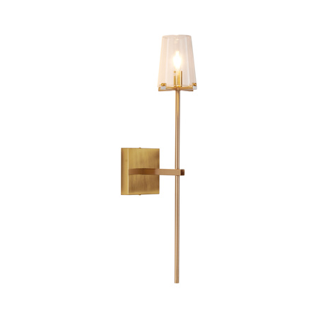 Lampa ścienna CLASSICO złota szklany klosz 62 cm