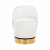 RICHMOND fotel obrotowy BRISTEL WHITE  BOUCLÉ