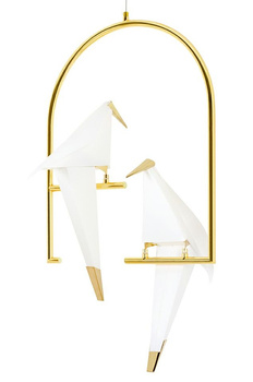 Lampa wisząca LORO 2 UP złota - LED