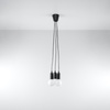 Lampa wisząca DIEGO 3 czarna