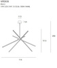 MAXLIGHT P0412 LAMPA WISZĄCA SPIDER BLACK