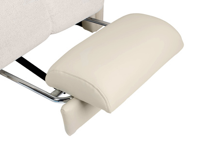 Fotel obrotowy RELAX beżowy - skóra PU, stal