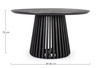 BIZZOTTO stół jadalniany ODION 130        czarny