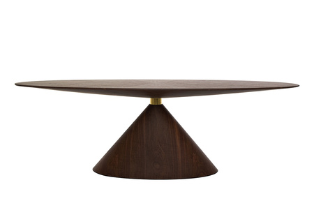 Stół UFO 240 brązowy, naturalny fornir