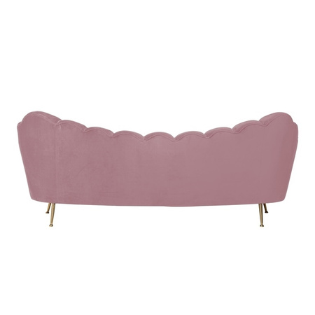 RICHMOND sofa COSETTE PINK - welur, podstawa złota
