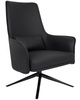 Fotel VICTOR czarny - PU, metal