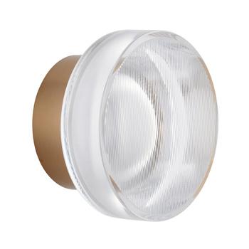 Lampa ścienna CARMELLO LED transparentna złota 13,5 cm