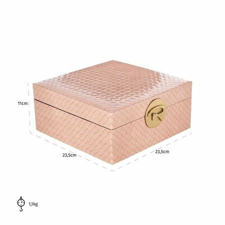 RICHMOND pojemnik na biżuterię ROSALY L różowy