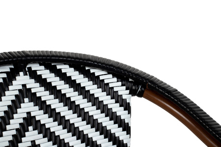 Krzesło ogrodowe CAFE AZURE biały / czarny