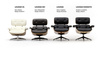 Fotel LOUNGE HM PREMIUM SZEROKI czarny - orzech