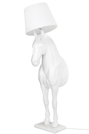 MOOSEE lampa podłogowa KOŃ HORSE STAND M biała - włókno szklane