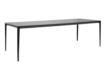 Stół SLIM 240x100 czarny - ceramiczny marmur, aluminium