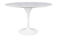 Stół TULIP MARBLE 120 CARRARA biały -     marmur, metal