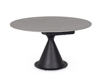 BIZZOTTO stół ogrodowy JONNI 85-135 czarny / rozkładany