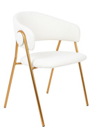 Krzesło VERSO BOUCLE białe - metal