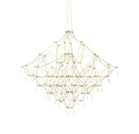 MOOSEE lampa wisząca CONSTELATION 77      GOLD - LED, stal szczotkowana