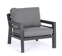 BIZZOTTO fotel ogrodowy HENDRIX szary