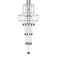 Lampa wisząca FLUSSO 43 czarna