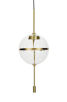 Lampa wisząca CHAPLIN 300 mosiądz  - LED, szkło