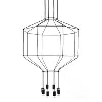 MOOSEE lampa wisząca FLUSSO 8 czarna