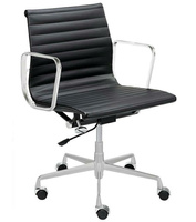 Fotel biurowy BODY PRESTIGE PLUS chrom - skóra naturalna, aluminium