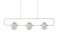 Lampa wisząca BLINK 3 biała - LED, metal