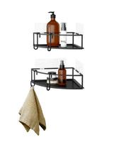 UMBRA zestaw 2 półek narożnych CUBIKO czarny