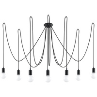 Żyrandol EDISON 7 czarny