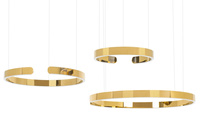 Lampa wisząca VISTA TRIPLE złoty chrom