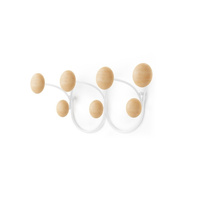 UMBRA wieszak na ubarnia DOTSY 7 biało naturalny