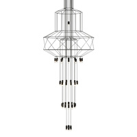 Lampa wisząca FLUSSO 43 GRANDE czarne