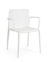 BIZZOTTO krzesło ogrodowe CHLORIS ARM białe