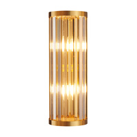 Lampa ścienna EXELLENT kryształowa złota 45 cm