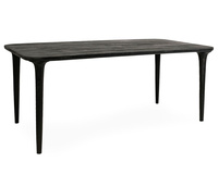 MaMaison stół jadalniany LAMINAR 200 czarny / drewno