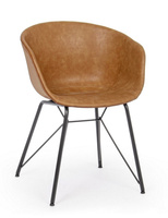 BIZZOTTO krzesło WARHOL brązowe