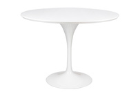 Stół TULIP PREMIUM 100 biały  - MDF, metal