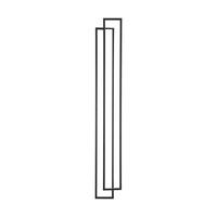 Lampa ścienna SYMMETRY-200 LED czarna 200 cm